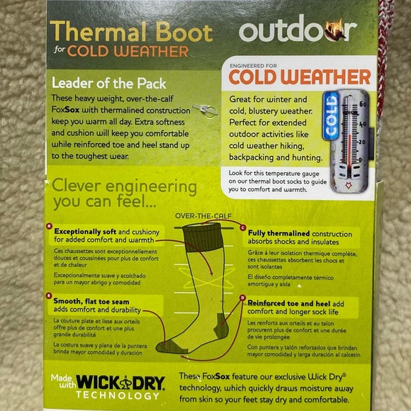 FOX RIVER Thermal Boot Socks | Heavy Weight Wool Blend | Size Large - Picture 4 of 5